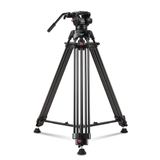 【Tilt RAUBAY 70 inch professionele heavy-duty videocamerastatief met vloeistofkop en QR-plaat voor DSLR-camcorder, maximale belasting 179,8 kg, aluminium dubbele buis poot met
