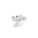 Swarovski Matrix ring, Verschillende slijpvormen, Wit, Rodium toplaag