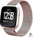 Strap-it Fitbit Versa / Versa 2 Milanees bandje - roze - Maat: L