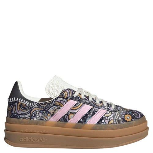 adidas Originals Gazelle leren sneakers - donkerblauw/roze