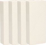 Gerimport Waterverdamper - 4x - ivoor wit - keramiek - 400 ml - radiatorbak luchtbevochtiger - 7,4 x 17,7 cm