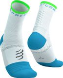 Compressport Pro Marathon Socks V2.0 Unisex White/Norse Blue/Neon Green