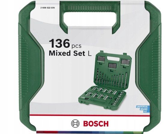 Bosch Mixed Set L: 136-delig boren en bits in koffer