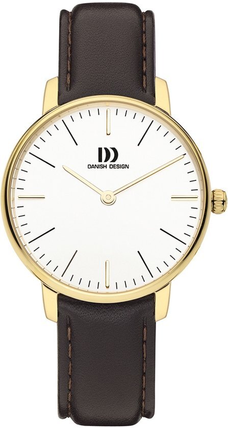 Danish Design IV15Q1175 horloge dames - bruin - edelstaal doubl