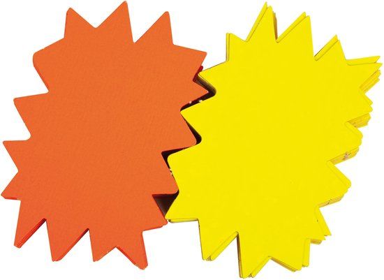 Apli Pijl-etiketten geel/oranje, 160 x 240 mm