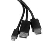 StarTech.com 2 m 6 ft HDMI, DisplayPort of Mini DisplayPort naar HDMI-converterkabel