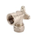 Dipra 129044 verbindingsstuk met compressor, goudkleurig