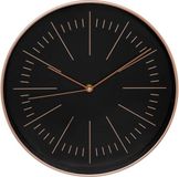 Atmosphera Wandklok Office 30 cm Kunststof Zwart/Koper