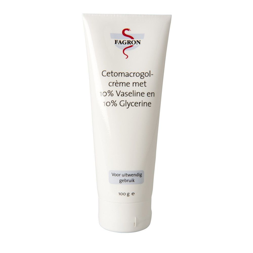 Fagron Cetomacrogol Crème 10% Vaseline & Glycerine 100 gr
