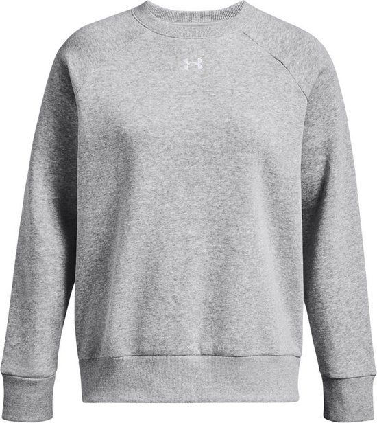 Under Armour UA Rival Fleece Crew Dames Sporttrui - Grijs - Maat M
