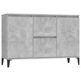 VidaXL Dressoir, 102x35x70 cm, Bewerkt Hout, Betongrijs