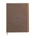 RHODIA 117703C - Soepel Schrift Chocolade - A4+ - 22 x 29,7 cm - Gelijnd - 160 Afscheurbare pagina's - Clairefontaine Ivoor Papier 90 g/m² - Leeslint, Elastieksluiting - Imitatieleer