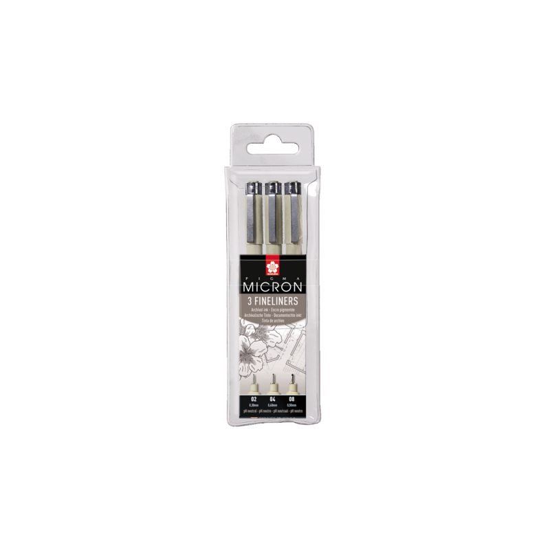 Sakura Fineliner Pigma Micron - 3 stuks - Zwart