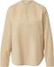 s.Oliver Blouse Zandsteen Katoen/Viscose Regular Fit Lange Mouw Effen Casual