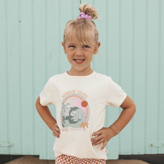 Your Wishes Sunrise Tours Shortsleeve Off White Meisjes T-shirt