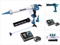 Makita DCG 180 RT1X pistolet à cartouche 18 V 300 / 600 ml + 1x batterie rechargeable 5.0 Ah + chargeur