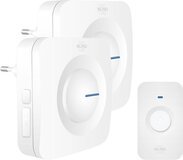 ELRO DB3000 Draadloze Deurbel Set - 2x Plug-in Ontvanger - 300m - Wit