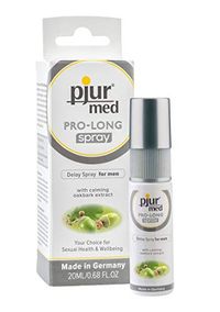 pjur med PRO-LONG spray - Vertragingsspray voor de man - met eikenschors-extract - vermindert overgevoeligheid (20ml)