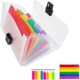 Bol Grote documentenbox met organizer, inclusief 24 labels en 160 indexkaarten