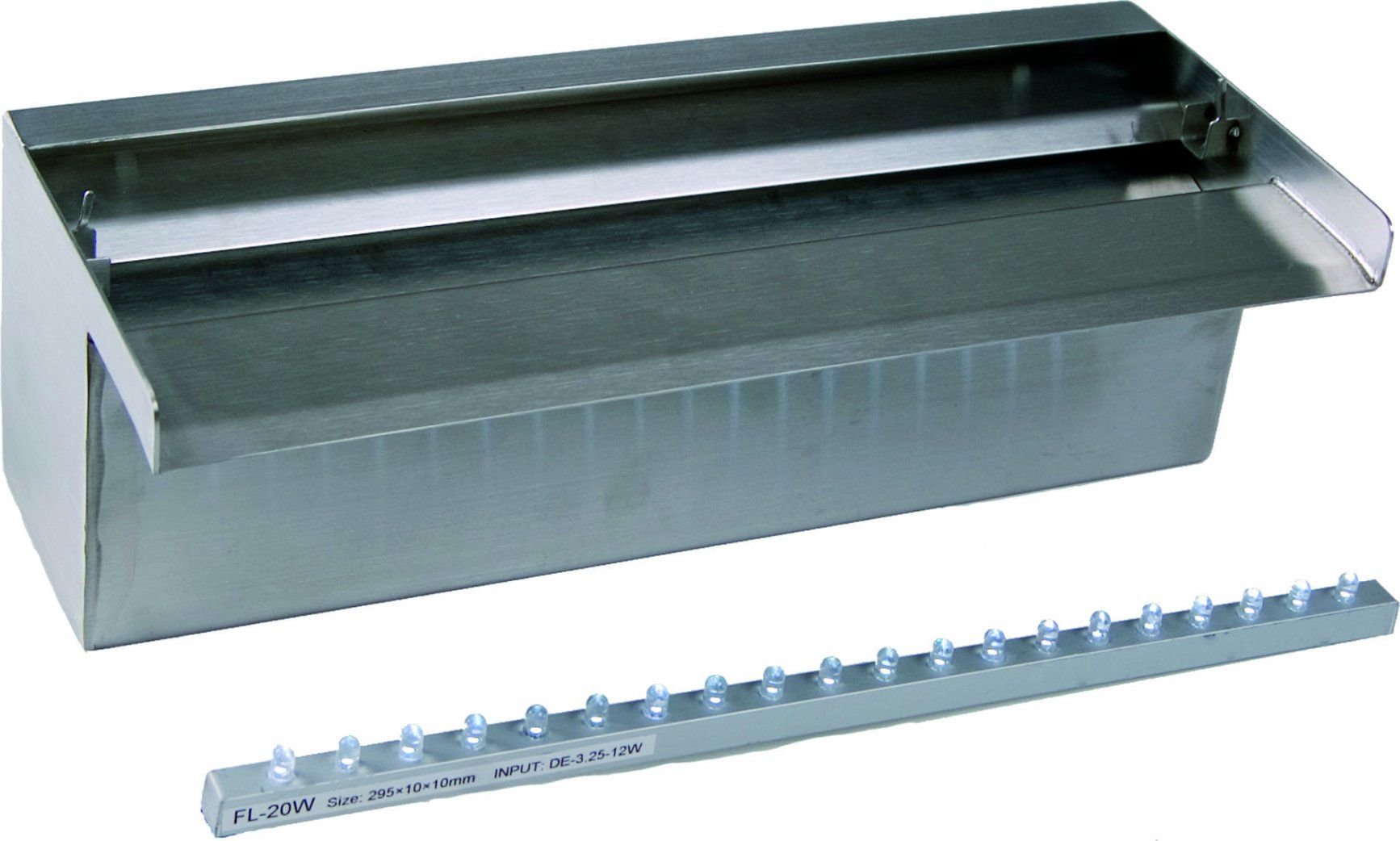 Ubbink Niagara RVS LED 30 cm Waterval - Zilver