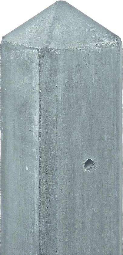 Berton© Schutting betonpaal - Glad - Premium antraciet - 10x10 cm - 280 cm