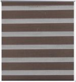 vidaXL Zebra rolgordijn 60,9 x 120 cm stofbreedte 56,7 cm koffiebruin