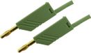 SKS Hirschmann MLN 25/2,5 GN Meetsnoer Banaanstekker 4 mm 25 cm Groen