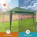 Merkloos / Sans marque Famanu Inklapbaar Waterdicht 3x3 m Paviljoen met UV-Bescherming 50+ voor Camping en Tuinfeest