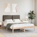 vidaXL Bedframe met gestoffeerd hoofdeinde Taupe 120 x 190 cm