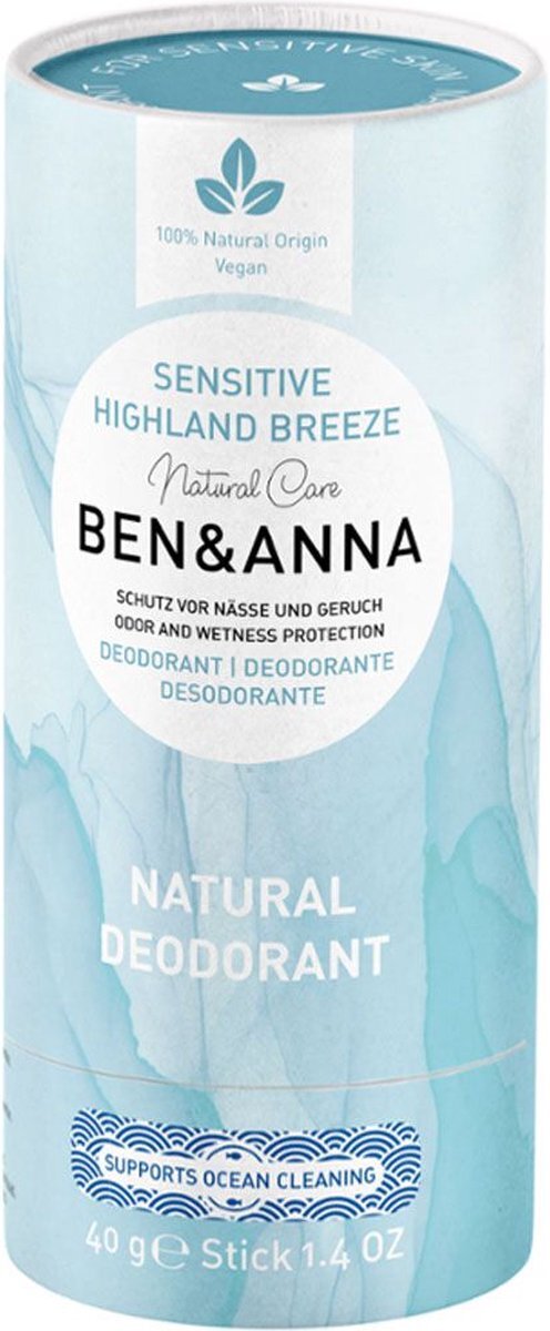 Ben & Anna BEN&ANNA - Highland breeze - sensitive papertube 40 gram