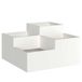 VidaXL Plantenbak Staal Wit 800 x 480 mm