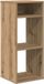 vidaXL Boekenkast 34x31x80 cm bewerkt hout artisanaal eikenkleur