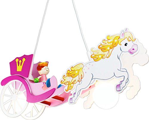 elobra Kinderkamerlamp - Hout - Roze - 44 x 18 x 12 cm