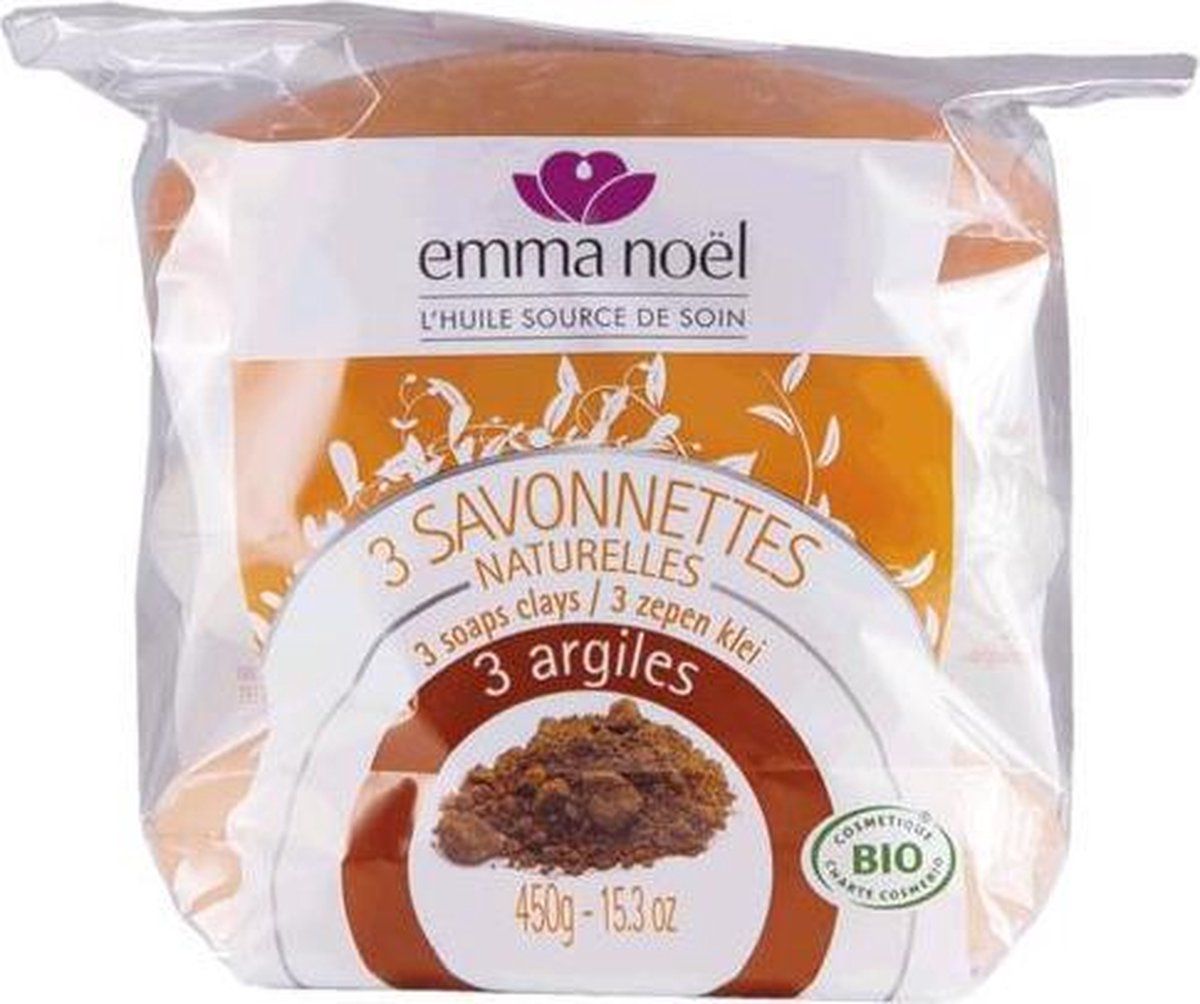 Emma Noel 3-Klei zeep 3 stuks