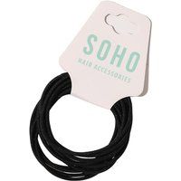 SOHO Haarelastiekje Dames Zwart