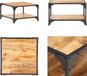 vidaXL Salontafel 60x60x35 cm massief mangohout