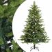 vidaXL Kunstmatige Hinged Kerstboom 210 cm 300 LED's Warmwit