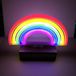 Kopper-24 LED-lamp in neonstijl, decoratieve vloerlamp, regenboogkleuren, afmetingen ongeveer 23 x 20 x 8,5 cm