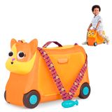 B. toys - Gogo Ride-On - Lolo - glijvoertuig speelgoed - oplaadbare kattenkoffer - kinderbagage - opbergruimte voor reizen - vanaf 2 jaar