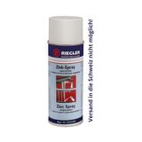 Riegler Zinkspray, duurzame kathodische corrosiebescherming, bestand tegen zout en water, temperatuur. Maximale 300 °C, 400 ml.