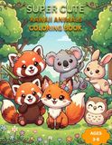 Cute Kawaii Animals Coloring Book