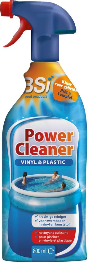 Bsi Power clean vinyl & plastic 800 ml - voor alle zwembaden in vinyl en kunststof