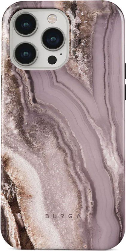 Burga Tough Case - iPhone 15 Pro - Meerkleurig - Golden Taupe - Marmer