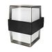 Brightium Wandlamp Luxe Quadra zwart 10W IP54
