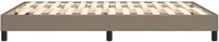vidaXL Boxspring bed stof taupe 140x200 cm