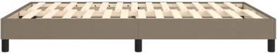 vidaXL Boxspring bed stof taupe 140x200 cm