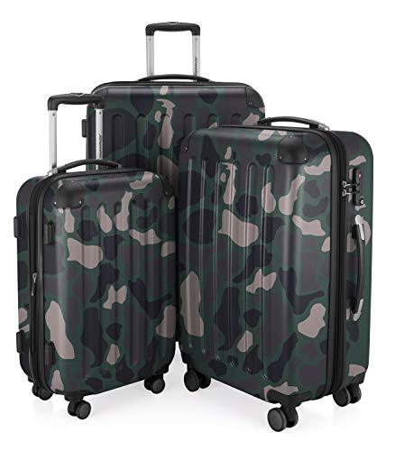 Hauptstadtkoffer - SPREE - 3-delige kofferset - handbagage 55 cm, middelgrote koffer 65 cm, grote reiskoffer 75 cm, TSA, 4 wielen, camouflage