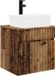vidaXL Wandgemonteerde wastafelmeubel Oud hout 49 x 41 x 63 cm