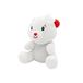2-in-1 pluche dier ballongewicht ijsbeer met haken, 11 cm, 90 g