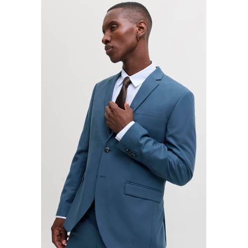 JACK & JONES PREMIUM slim fit colbert met wol - blauw